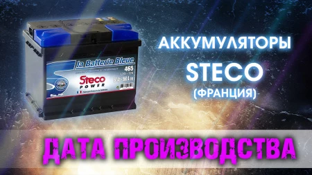 Дата выпуска аккумуляторов Steco.